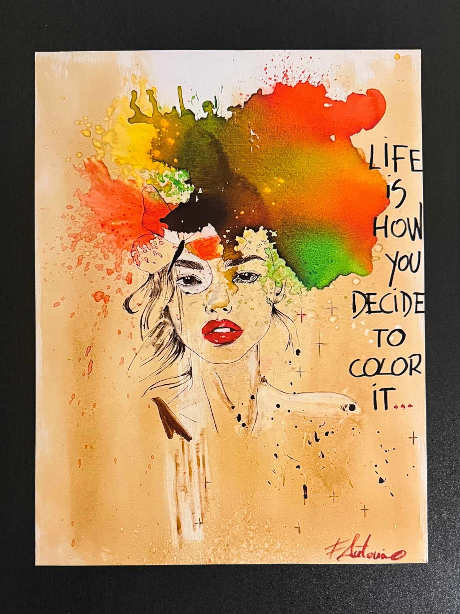 Red lipstick & Coffee